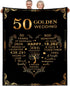 Golden Wedding Anniversary Blanket A Perfect Gift for Your Parents